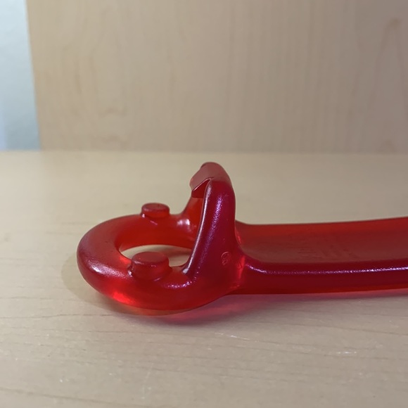 BRIX JarKey Jar Opener Semi Translucent Red 5" - Made in Denmark - Picture 5 of 10